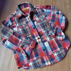 ミキハウス DOUBLE.B チェック柄長袖シャツ 110