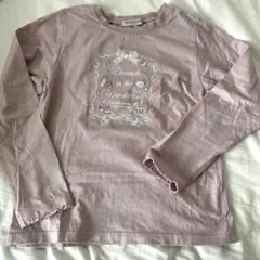 mezzo piano くすみピンク長袖カットソー　150（M）
