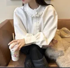 Bibiy. MELINDA BLOUSE フリルブラウス シャツ　スカラップ襟 新品 Bibiy. ビビィブラウス MELINDA SAILOR BLOUSE - メルカリ