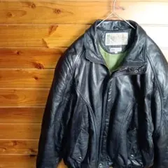 ●　ラムレザージャケット　本革　シングルライダース　ヴィンテージ　90s　Y2K