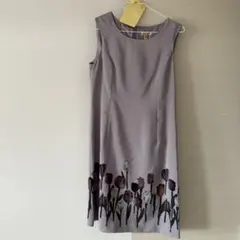 L'EST ROSE 薄紫 ノースリーブワンピース