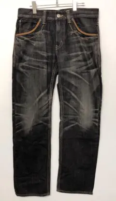 00’s EDWIN 古着 ウエスタンステッチ デニム ストレート ジーンズ