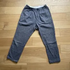 YAKRA 綿麻ヘリンボン テーパードパンツ