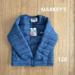 中綿ノーカラージャケット