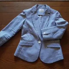 【美品】Clean Impression ストライプ テーラードジャケット