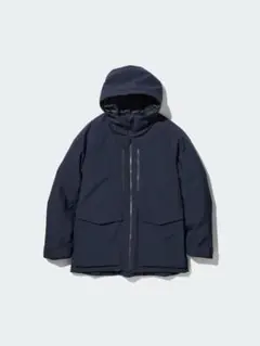 ユニクロ ハイブリッドダウンパーカー ネイビー XL
