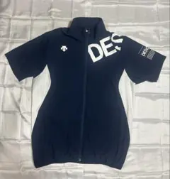 DESCENTE 半袖　ジャージ ジャケット ネイビー L サイズ　メンズのサムネイル