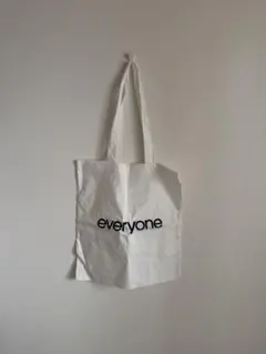 n*o様 everyone nylon logo tote bag WHITE - メルカリ