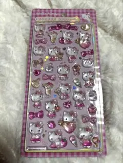 ［正規品］キティ　サンリオ　ピンク　ボンボンドロップシール