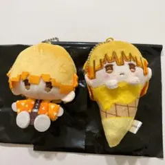 鬼滅の刃 我妻善逸 プラッシュマスコット アイスたぴぬい 2点セット