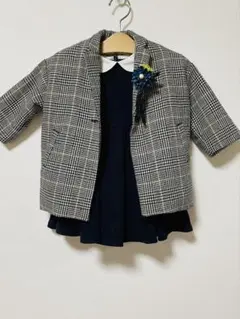 フォーマル　ワンピースとジャケット　コサージュ　セット