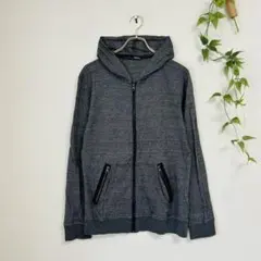 希少XL Mossimo モッシモ ジップパーカー フェイクレザー切替のサムネイル