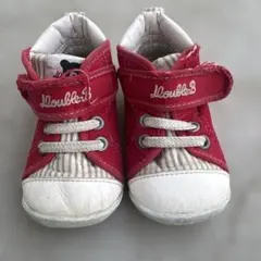 ミキハウス　double.b 赤いハイカットシューズ　12.5㎝