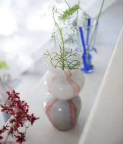 ケリコQUERICOフラワーベース 花瓶 陶器 オブジェ 一輪挿し - メルカリ