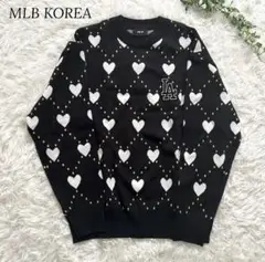 美品✨MLB KOREA 2023SS エムエルビー　ニットセーター　ハート