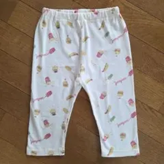 ハンバーガー柄 7分丈レギンス 100cm