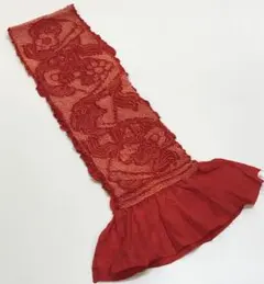 アンティーク　絞りの帯揚げ　花柄模様　着物　レトロ