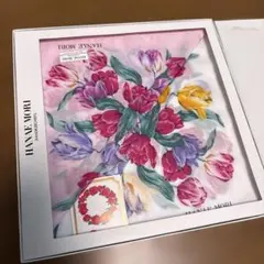 HANAE MORI 花柄ハンカチ　箱入り2枚組