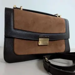 ADMJ ショルダーバッグ スエード レザー 2way ハンドバック a1のサムネイル