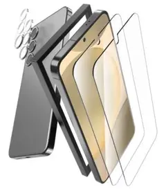 Galaxy S24 ガラスフィルム9HAndroid保護フィルム ガイド枠付き