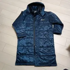 【最終価格】asics ネイビー ベンチコート