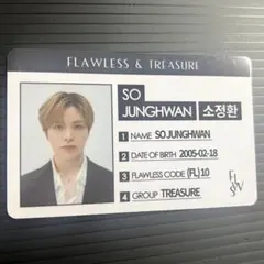 treasure トレカ　フローレス　flawless さジョンファン　ID