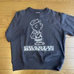 GU PEANUTS チャーリーブラウン 半袖スウェット 120のサムネイル