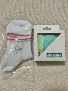 交渉可YONEX スポーツソックス & ハンドタオル