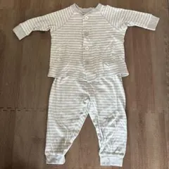 無印良品　パジャマ　80〜90cm グレー　ボタン　長袖