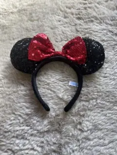 ミニーマウス風ラメカチューシャ