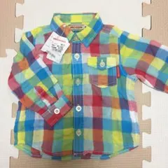 【値下げ！】ミキハウス チェックシャツ 80 新品