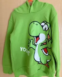 ヨッシー 緑色 パーカー フード付き