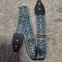 幾何学模様ショルダーストラップ 4.5センチ