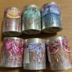 海外マスキングテープ　切り売り　PET コラージュ　6種