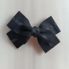 ブラックリボン ヘアバレッタ