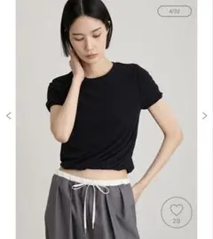 最終値下げ】 MIESROHE 26SS ツイストテレコTシャツ ホワイト - メルカリ