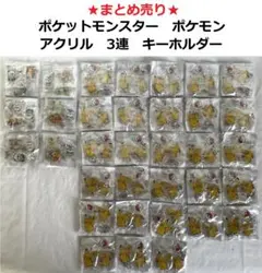 まとめ売り★ポケットモンスター　ポケモン　アクリル　3連　キーホルダー