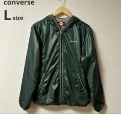 converse jacket full zip green