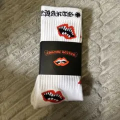 CHROME HEARTS リップ柄 ソックス ホワイト Mサイズ - メルカリ