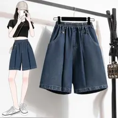 オシャレ ショートパンツ ハイウエスト＆Aライン 涼しい カジュアル 着痩せ