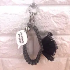 ハンドメイドフリル付きパラコードストラップ　26