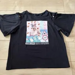 JENNI LOVE ブラック Tシャツ ルーズフィット　150