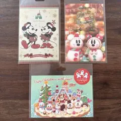 ディズニーリゾート クリスマスポストカード 3枚セット
