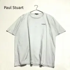 Paul Stuart 半袖Tシャツ ワンポイント ロゴ刺繍 水色 XLのサムネイル