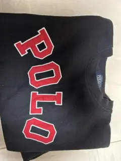Polo ロゴ入り黒スウェット