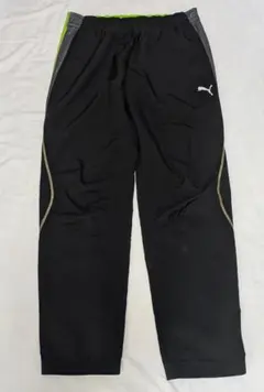 美品Puma ピステパンツ ブラック/グリーン Lサイズ