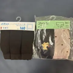 GU ユニクロ　ガールズ　ショーツ　160