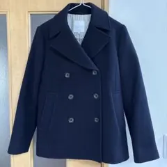 マッキントッシュ 38 ウール ネイビー ダブルブレストピーコート