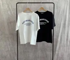 サイズL＊しまむら リノルーセ 半袖 Tシャツ ロゴT ブラックのサムネイル