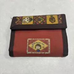 【激レア/当時物】ちびまる子ちゃん 折りたたみ財布 パスケース レトロ 赤